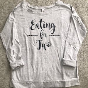 ‘Eating for Two’ Pregnancy Announcement Sweater!
